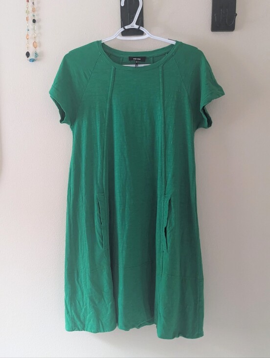 ME+EM Dresses & Skirts - Green ME+EM Swing Dress With Pockets 100% Cotton